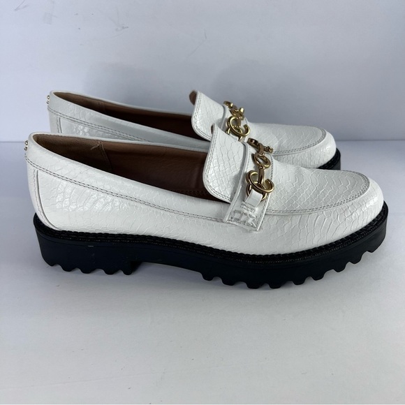 Circus NY by Sam Edelman White Faux Alligator embossed “Deana” Loafer, 9 - Picture 3 of 12